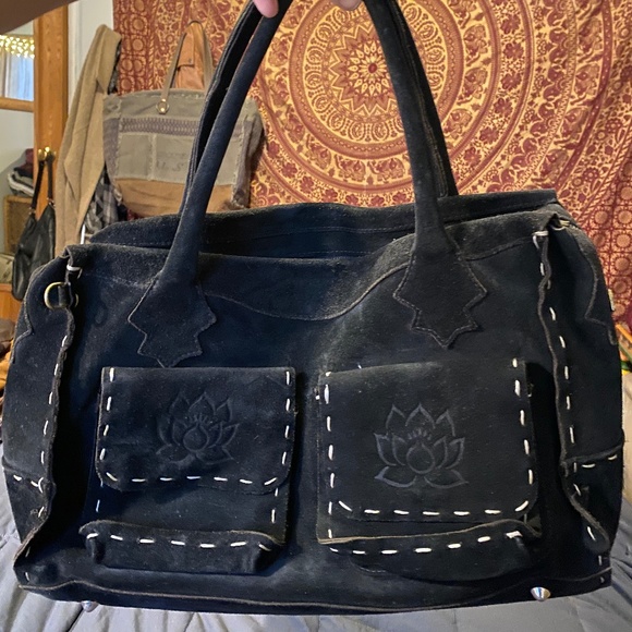 BLACK SUEDE BAG - Picture 4 of 7